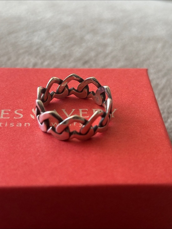 James Avery Jewelry - James Avery Silver Linked Heart Chain Ring - Silver
